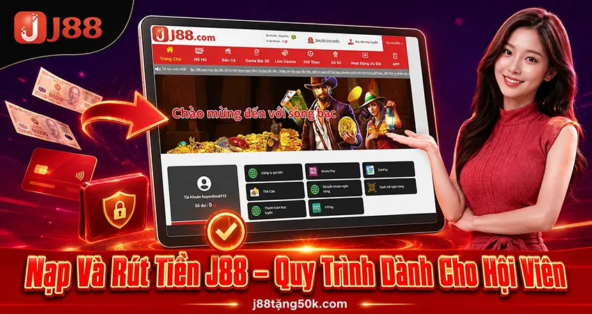 Nạp Và Rút Tiền J88 – Quy Trình Dành Cho Hội Viên